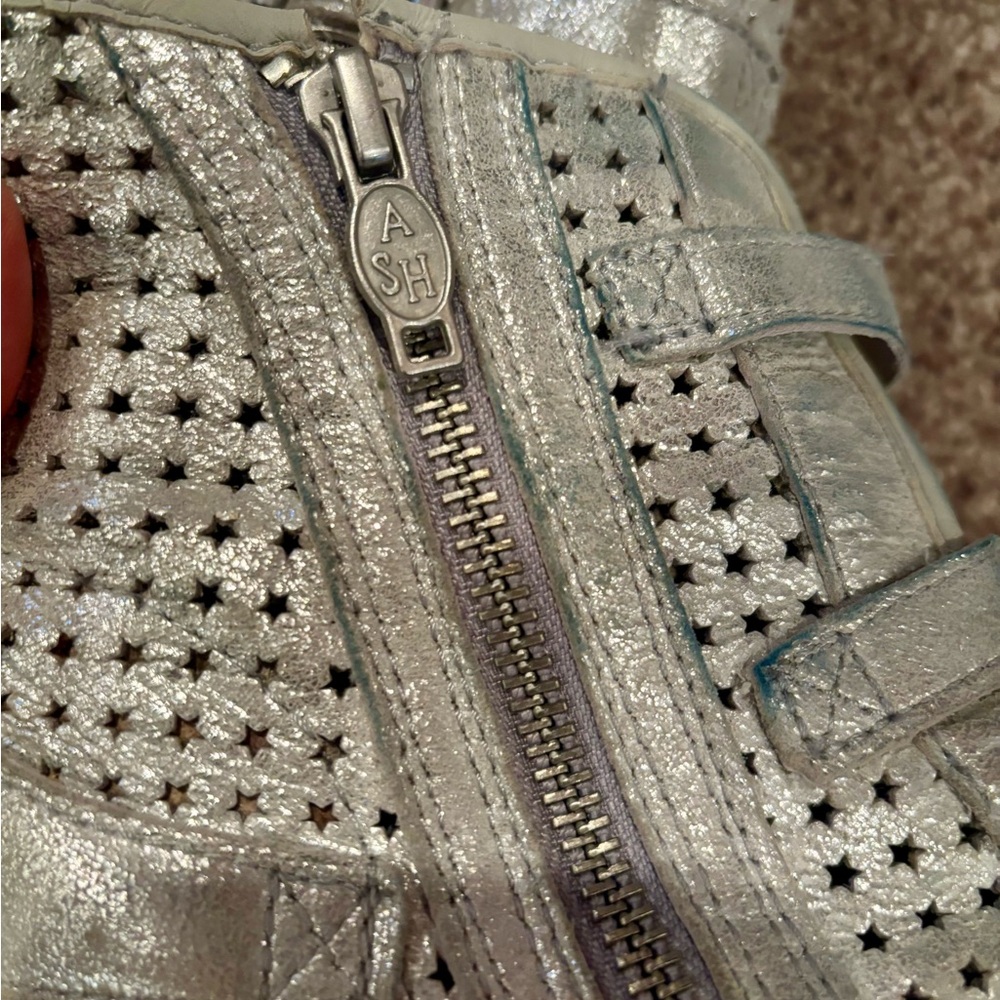 Ash Women's Silver High-Top Sneakers - Picture 3 of 3